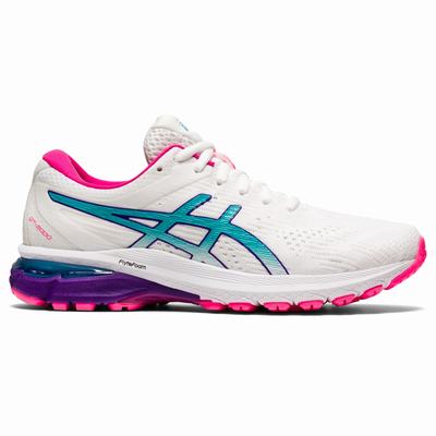 Női Asics Gt-2000 8 Stabil Futócipő AS0745623 Fehér/Türkiz